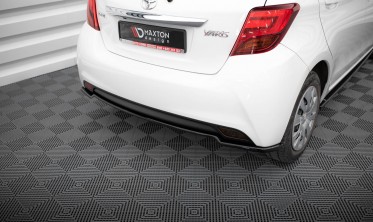 Тюнинговый диффузор (накладка) на задний бампер Toyota Yaris Mk3 рестайл фото