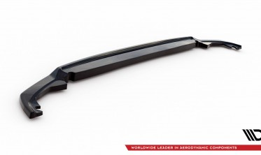 Тюнинговый диффузор (накладка) на задний бампер Toyota Yaris Mk3 рестайл фото