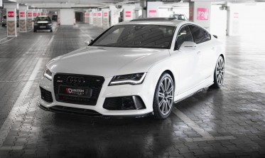 Передня тюнінг накладка на бампер Audi RS7 C7 рестайл вар. 4 фото