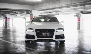 Передня тюнінг накладка на бампер Audi RS7 C7 рестайл вар. 4 фото