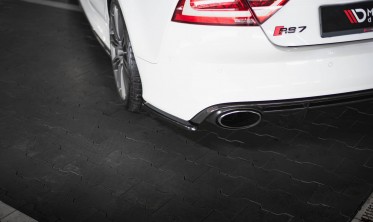Нижні бокові накладки на задній бампер Audi RS7 C7 рестайл вар. 2 фото