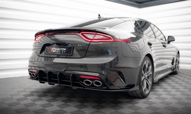 Центральный диффузор Street Pro на задний бампер Kia Stinger GT-Line Mk1 фото