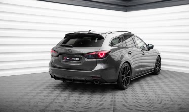 Центральний дифузор Street Pro на задній бампер Mazda 6 Mk3 рестайл фото