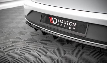 Тюнинговый диффузор (накладка) на задний бампер Seat Leon Cupra Sportstourer Mk3 фото