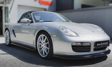 Боковые тюнинг накладки (листвы) на пороги Porsche Boxster 987 фото