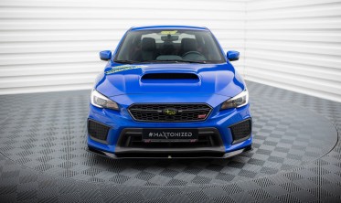 Нижний диффузор (накладка) на передний бампер Subaru WRX STI Mk1 2017-2021 вар. 1 фото
