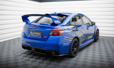 Центральний дифузор (накладка) на задній бампер Subaru WRX STI Mk1 2014-2021 вар. 2 фото