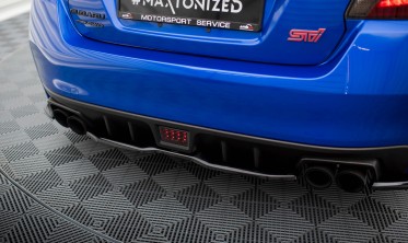 Центральний дифузор (накладка) на задній бампер Subaru WRX STI Mk1 2014-2021 вар. 2 фото