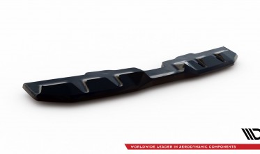 Центральний дифузор (накладка) на задній бампер Subaru WRX STI Mk1 2014-2021 вар. 2 фото