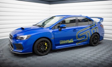 Боковые нижние накладки на пороги Subaru WRX STI Mk1 2014-2021 вар. 2 фото