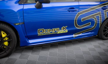 Боковые нижние накладки на пороги Subaru WRX STI Mk1 2014-2021 вар. 2 фото