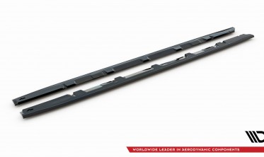 Боковые нижние накладки на пороги Subaru WRX STI Mk1 2014-2021 вар. 2 фото