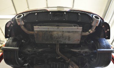 Центральный диффузор (накладка) на задний бампер Kia Ceed GT Mk3 рестайл фото