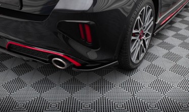 Боковые тюнинг накладки на задний бампер Kia Ceed GT Mk3 рестайл фото