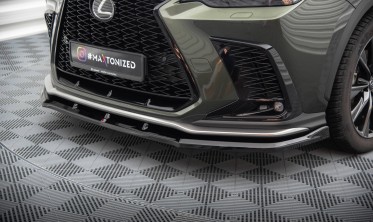 Нижній дифузор (накладка) на передній бампер Lexus NX Mk2 F-Sport вар. 1 фото