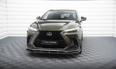 Тюнинговая накладка (юбка) на передний бампер Lexus NX Mk2 F-Sport вар. 2 фото