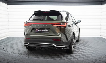 Нижний диффузор (накладка) на задний бампер Lexus NX Mk2 F-Sport (Maxton Design) фото