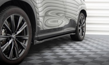 Тюнінгові нижні накладки (лістви) на бокові пороги Lexus NX Mk2 F-Sport фото