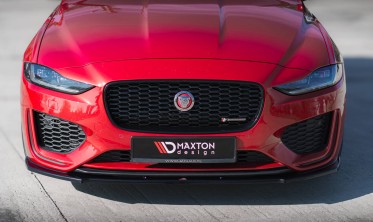 Нижняя накладка (юбка) на передний бампер Jaguar XE X760 рестайл R-Dynamic фото