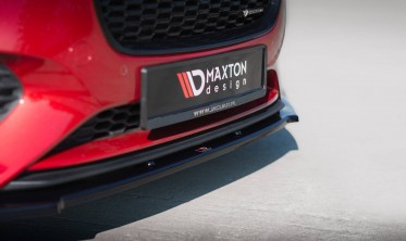 Нижняя накладка (юбка) на передний бампер Jaguar XE X760 рестайл R-Dynamic фото
