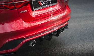 Тюнинговый диффузор (накладка) заднего бампера Jaguar XE X760 рестайл R-Dynamic фото