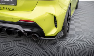 Бокові накладки на задній бампер BMW 1 M-Pack / M135i F40 вар. 8 (під диф. BM-1-40-M-RS1G) фото