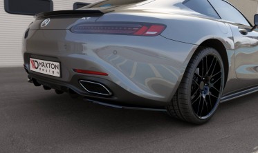 Боковые тюнинг накладки на задний бампер Mercedes-AMG GT / GT S C190 фото