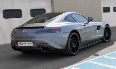 Боковые тюнинг накладки на задний бампер Mercedes-AMG GT / GT S C190 фото