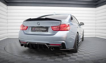Тюнінговий дифузор (накладка) на задній бампер BMW 4 Coupe / Gran Coupe M-Pack F32 / F36 фото