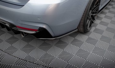 Бокові тюнінг накладки на задній бампер BMW 4 Coupe M-Pack F32 (під диф. BM-4-F32-MPACK-RS1G) фото