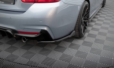 Бокові накладки (елерони) заднього бампера BMW 4 Coupe M-Pack F32 (під диф. BM-4-F32-MPACK-RS1G) фото
