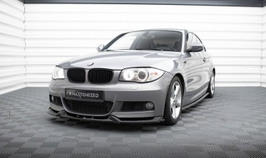 Нижняя тюнинг накладка (юбка) переднего бампера BMW 1 E82 M-Pack вар. 1 фото