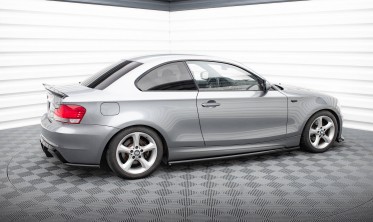 Нижние тюнинг накладки (листвы) на пороги BMW 1 E82 M-Pack фото