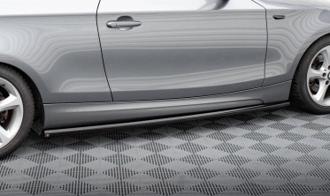 Нижние тюнинг накладки (листвы) на пороги BMW 1 E82 M-Pack фото