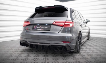 Бокові тюнінг накладки заднього бампера Audi S3 / A3 S-Line Sportback 8V рестайл фото