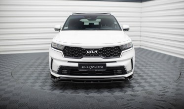 Тюнінговий дифузор (накладка) на передній бампер Kia Sorento Mk4 фото