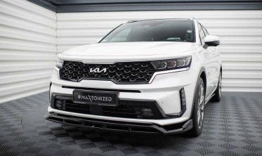 Тюнінговий дифузор (накладка) на передній бампер Kia Sorento Mk4 фото