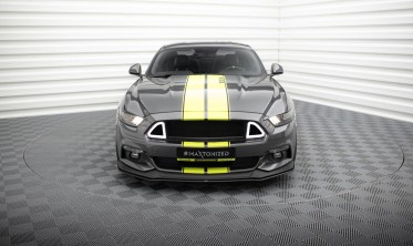 Нижний диффузор Street Pro на передний бампер Ford Mustang GT Mk6  фото
