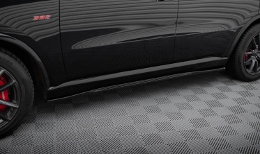 Тюнинговые накладки (листвы) на боковые пороги Dodge Durango SRT Mk3  фото