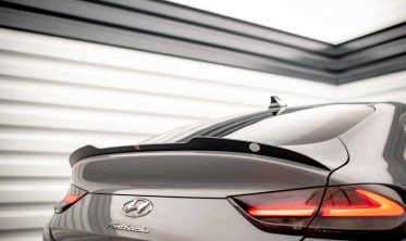 Тюнинговый кап спойлер на крышку багажника Hyundai I30 Fastback N-Line Mk3 рестайл фото
