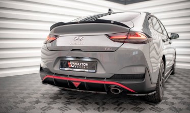 Тюнинговый кап спойлер на крышку багажника Hyundai I30 Fastback N-Line Mk3 рестайл фото