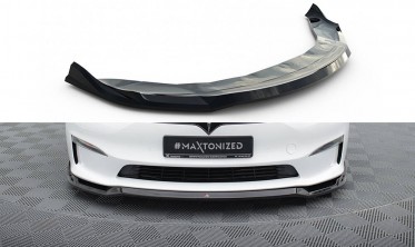 Нижній дифузор переднього бампера Tesla Model S Plaid Mk1 з 2021 року вер. 2 фото