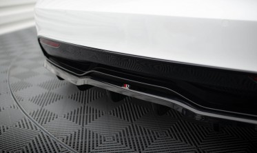 Тюнинговый диффузор (накладка) заднего бампера Tesla Model S Mk1 рестайл Plaid вер. 1 фото