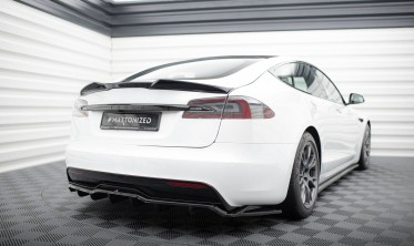 Тюнінговий 3D спойлер на кришку багажника Tesla Model S Plaid Mk1 рестайл фото