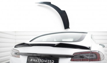 Тюнінговий 3D спойлер на кришку багажника Tesla Model S Plaid Mk1 рестайл фото