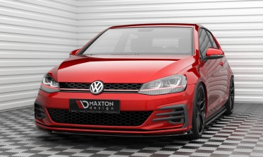Тюнинговая накладка (диффузор) на передний бампер Volkswagen Golf GTI Mk7 рестайл вар. 3 фото