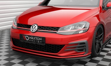Центральная накладка (губа) переднего бампера Volkswagen Golf GTI Mk7 рестайл вар. 5 фото