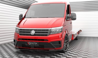 Нижняя тюнинг накладка (юбка) на передний бампер Volkswagen Crafter Mk2 вар. 1 фото