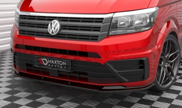 Нижняя тюнинг накладка (юбка) на передний бампер Volkswagen Crafter Mk2 вар. 1 фото