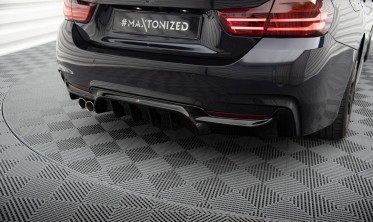 Тюнинговый диффузор заднего бампера BMW 4 Coupe / Gran Coupe M-Pack F32 / F36 Maxton Design фото
